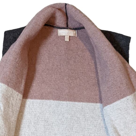 Benedetta B. gray sweater sleeveless cardigan size S - Picture 3 of 9
